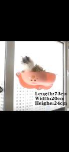 P&P เปลแมวติดกระจก เตียงแมวแขวน เตียงแมว เปลแมวติดกระจก ที่นอนแมว การโหลดสูงสุดแบก 15 กิโลกรัม