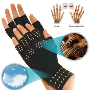 VTTO 1Pair Magnetic Anti Arthritis Health Compression Therapy Gloves Rheumatoid Hand Pain Relief Hand Wrist Brace Corrector