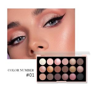 18-Color Eyeshadow Palette – Matte & Pearlescent Earth & Nude Tones High-Pigment Waterproof Long-Lasting Daily & party make