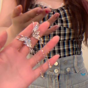 Super Fairy Elf Butterfly Tassel Ear Clip Female Ins Fashion Niche Design Student Online Red Non-Pierced Ear Bone Clip Female