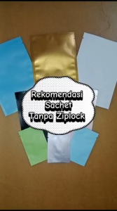 Flonel 100pcs Sachet Non Ziplock - Saset Warna Matte Doff Glossy Silver Amplop Kemasan Kopi Foil Metalize