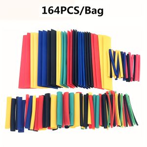 164pcs Heat Shrink Tubing Kit 2:1 Ratio Electrical Insulation Sleeves for Home Outdoor Wire Connection