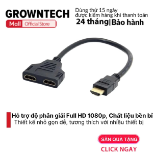 Cáp Chia Cổng HDMI 1 Ra 2 Chất Lượng Cao Hỗ Trợ 2 Màn Hình Cùng Lúc