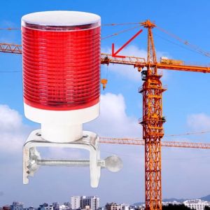 Solar Strobe Warning Light Flashing Lamp LED Waterproof Traffic Blinker Traffic lights work with