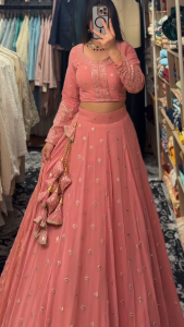 [PRE-ORDER] Semistitched Foux Georgette Lengha (10-15days delivery)