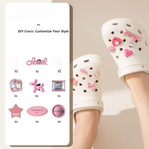 Adorable Detachable Shoe Buckle Accessory Shoe Flower Slippers DIY Decorative Hole Design Footwear Accessories Summer 2024