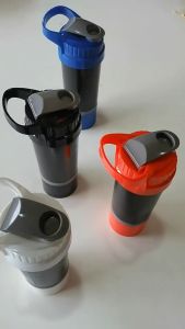 DM 500ml Cyclone Cup Protein Shaker Bottle Blender Bottle Water Bottle Gym Fitness Bottle Come With Stainless Steel Blender Ball 摇摇杯