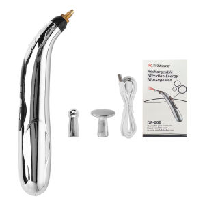 Rechargeable Acupuncture Pen 5/3 Heads Electric Muscle Pain Relief Relaxing Massage Pen Laser Energy Therapy Health Care Tool