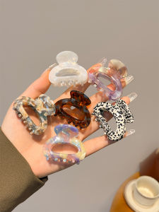 Elegant Small Acetate Hair Clips Womens Half Updo Shark Clip Simple Hair Accessories Korean Style Fashionable Hair Grips