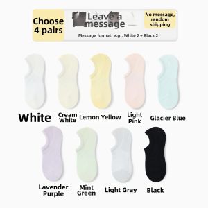 Cotton Invisible Non-slip Ankle Socks