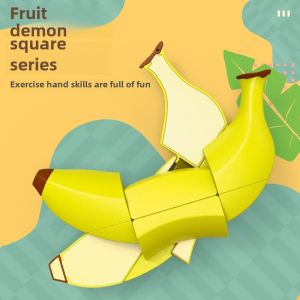 Banana Shaped Fruit Cube Early Education Intelligence Toys Simulation Puzzle Toy for Beginners Creative Educational Plaything
