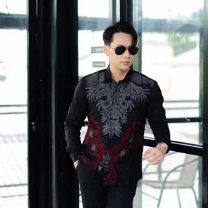 BATIK PRIA LENGAN PANJANG SIZE M L XL XXL KEMEJA BATIK PRIA BSWART