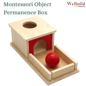 Montessori Wooden Object Permanence Box 蒙氏木质目标盒 Fine motor skill Kids Preschool Educational Learning Toy Permainan WeBuild