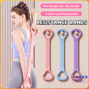 8 Word Type Rubber Resistance Yoga Band Elastic Belt Body Building Tool