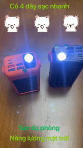 năng lương mặt trời sạc dự phòng 120W PD20W 50000mAh 80000mah Solar 100% chính hãng Đầu ra USB kép Hoạt động ngoài trời Bộ nguồn pin ngoài