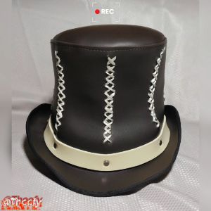 Topi Slash// topi sulap // topi musisi // topi kulit // topi Rocker //topi Steampunk // topi Magician //Topi Klasik