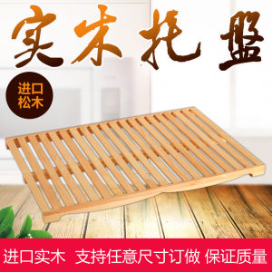 Wooden Tray Bread Pastry Display Rectangular Stall Serving Plate European Style Pure Color  Style Handmade Ceramic Plate