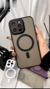 Pelindung Kamera Matte MagSafe untuk iPhone 11/12/13/14 Pro Max Plus - Warna Solid