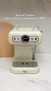 Russell Taylors เครื่องชงกาแฟสด Retro Coffee Espresso Machine EM2 กาแฟเเคปซูล Capsule Holder