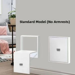 Foldable Wall-Mounted Ultra-Thin Shoe-changing Stool Modern Chinese Style Artistic Design Environmentally Friendly Material