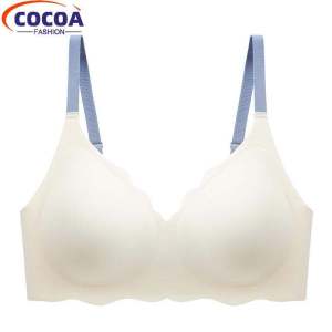 Comfort Seamless Bra Women Latex Soft Support Push Up Bra Non-wired Lingerie