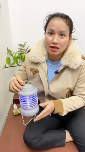 Đèn bắt muỗi 3 trong 1 tích hợp đèn ngủ tiêu diệt muỗi bằng ánh sáng UV sử dụng an toàn tiết kiệm điện