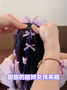 Dây Cột Tóc Tết Tóc Giả Cho Bé Họa Tiết Kuromi Melody... Nhiều Màu Sắc Đáng Yêu- Phụ Kiện RYRY
