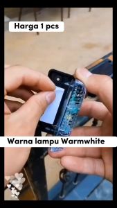 Lampu LED Tenaga Surya Solar Panel Waterproof Anti air ip44 warm white