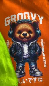 Pakaian Kucing Anjing Baju Kucing Pakaian Kostum anjing Kucing Tanktop Kucing Motif Gambar Groovy Bear