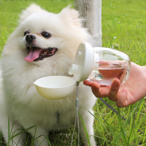 Sentexin 300ml Portable Dog Water Bottle for Small Dogs Travel Puppy Cat Drinking Bowl Outdoor Pet Water Dispenser Pet Supplies