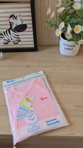 Bộ sơ sinh cúc chéo Bunny chất thun Modal mát lạnh cho bé 3-10kg