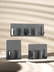 Meidoo Mop Hook Rack Mop Holder Clip 304jepitan Pel Dapur Kamar Mandi Anti Karat Tanpa Penanda