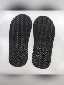 Sol Potong Outsole Sepatu Sandal Karet Rubber Zigzag Hitam