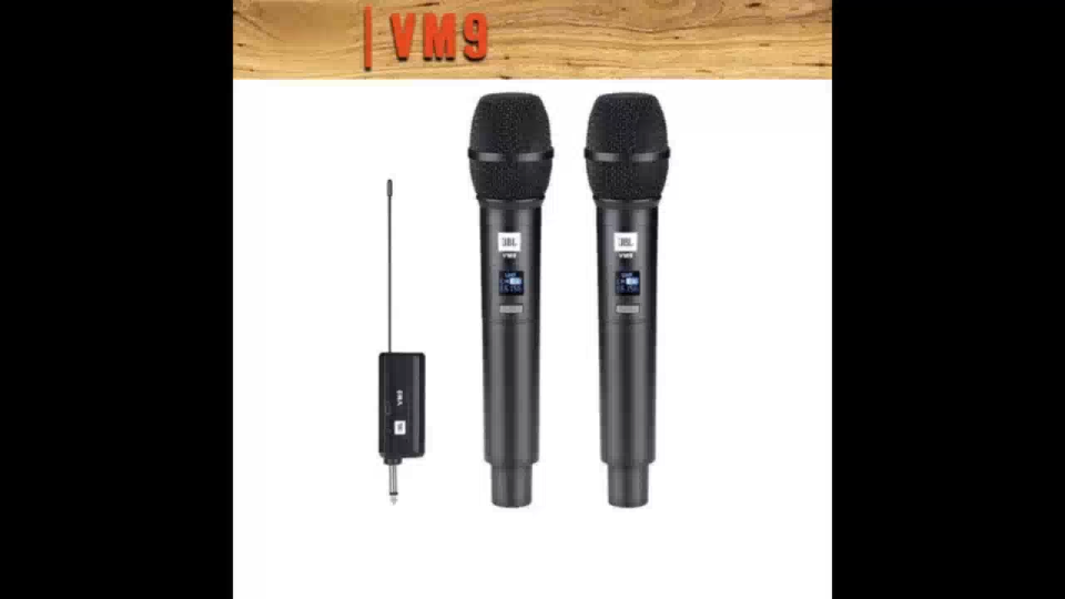 micro hát karaoke không dâyJBL/VM9 microphone wirelessmicro không dây cao cấpChống Nhiễu Sóng Chống Hú Rít Cực Tốt Hút Âm Tốt Cho Độ Nhạy Cao - Âm Thanh Trung Thực Mượt Mà