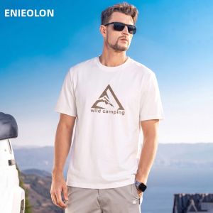 Enjeolon | Áo Thun In Hình Đỉnh Núi Thoáng Khí