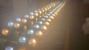 LED COB Washer Lights Audience Light 2x100W Flood Stage Light LED Matrix Blinder Light DMX