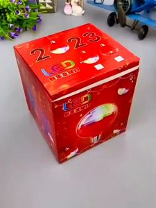 20W 新年裝飾2025 E27七彩旋转变色福字灯泡自闪发财灯新年财源滚滚自动变色 Spring Festival Colorful Colorful Fuzi Light Bulb Self Flashing CNY Fu Bulb