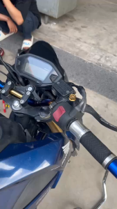 แฮนด์มอเตอร์ไซค์ทำสีรุ้งไทเท / แฮนด์ทรงต่ำ ความยาว 70 cm 🍀TP🍀