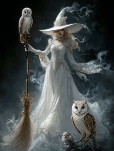 Kayou | Acrylic Paint By Numbers Witch-Themed Painting By Numbers on Canvas Coloring By Number for Adults Paint Digital Art