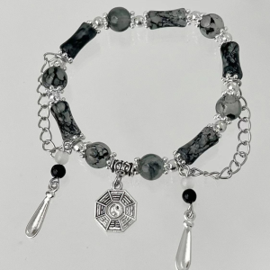 สไตล์หวานผีเสื้อแมลงปอแมลง Tai Chi Yin Yang จี้ประดับด้วยลูกปัด Handbrace สําหรับผู้หญิงใหม่ 2024 Non-Tessellated Electroplated อุปกรณ์เสริม