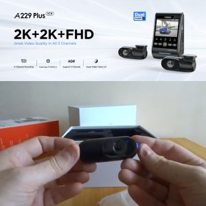 VIOFO A229 Plus 3CH [Front 2K QHD] [Rear 2K QHD] [Interior 1080P] Sony Starvis 2 Dashcam Dual Band 2.4/5G WiFi + GPS + Parking Mode
