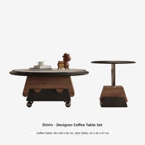 Tide leader | Vintage Style Mobile Designer Creative Round Tea Table