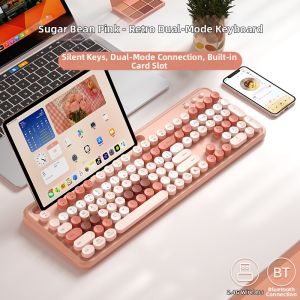 B.O.W | Punk Style Dual-Mode Keyboard and Mouse Set Mechanical Feel