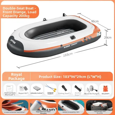 GWYNET | Inflatable Thickened Anti-Rollover Fishing Raft