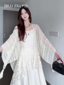 BILLI ZILLY | Áo Cardigan Knit Dây Xỏ Viền Dân Tộc Cho Phụ Nữ Ấm Áp và Chống Gió