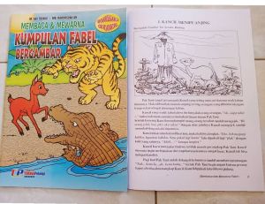 Buku Cerita kumpulan Fabel bergambar uk besar