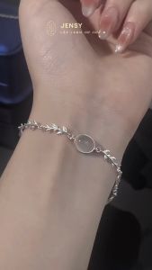 Lắc Tay Bạc Nữ S925 Cao Cấp JENSY Đính Đá Opal Cực Xinh  "Natalie" LTVAD009. Vòng Tay Bạc Nữ Độc Đáo