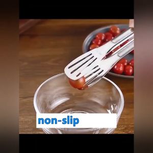 Japan Osaka Nipping Food Tongs 304 Stainless Steel Bread Tong Steak Tong Frying Spatula Barbecue Clip Baking Tool THS2162
