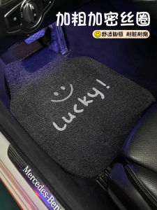 Car Floor Mats Universal TPE Anti-Slip Wear-Resistant Dirt-Proof Single Piece Upper Layer Silk Loop Female Driver Car Carpet