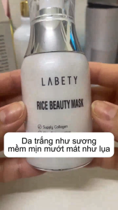 Mặt nạ ủ trắng da mặt dạng kem Rice Beauty Mask 50g| Nâng tông da tức thì sau 15 phút Dưỡng trắng da mặt cấp tốc Căng Bóng Da và Dưỡng ẩm da mặt chuyên sâu
